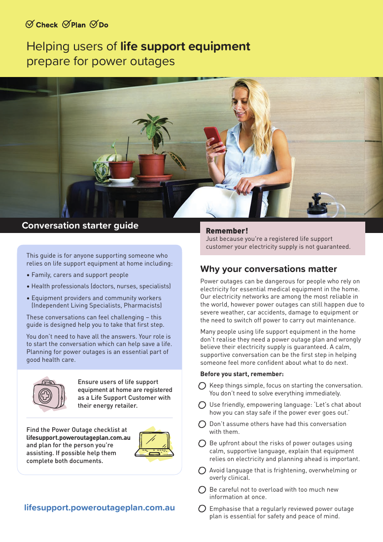 Life Support Conversation Starter Guide